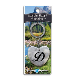 Paper Dreams Sleutelhanger Hart Marmer – D