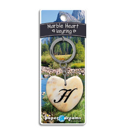 Paper Dreams Sleutelhanger Hart Marmer – H