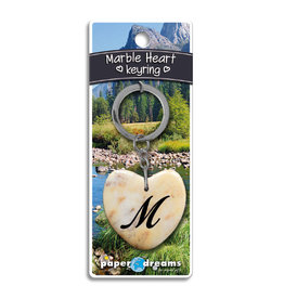 Paper Dreams Sleutelhanger Hart Marmer – M