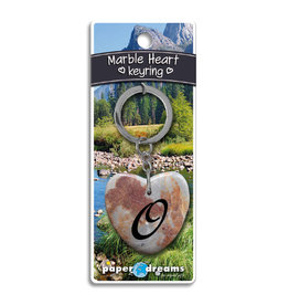 Paper Dreams Sleutelhanger Hart Marmer – O