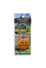 Paper Dreams Sleutelhanger Hart Marmer - Voor De Allerliefste