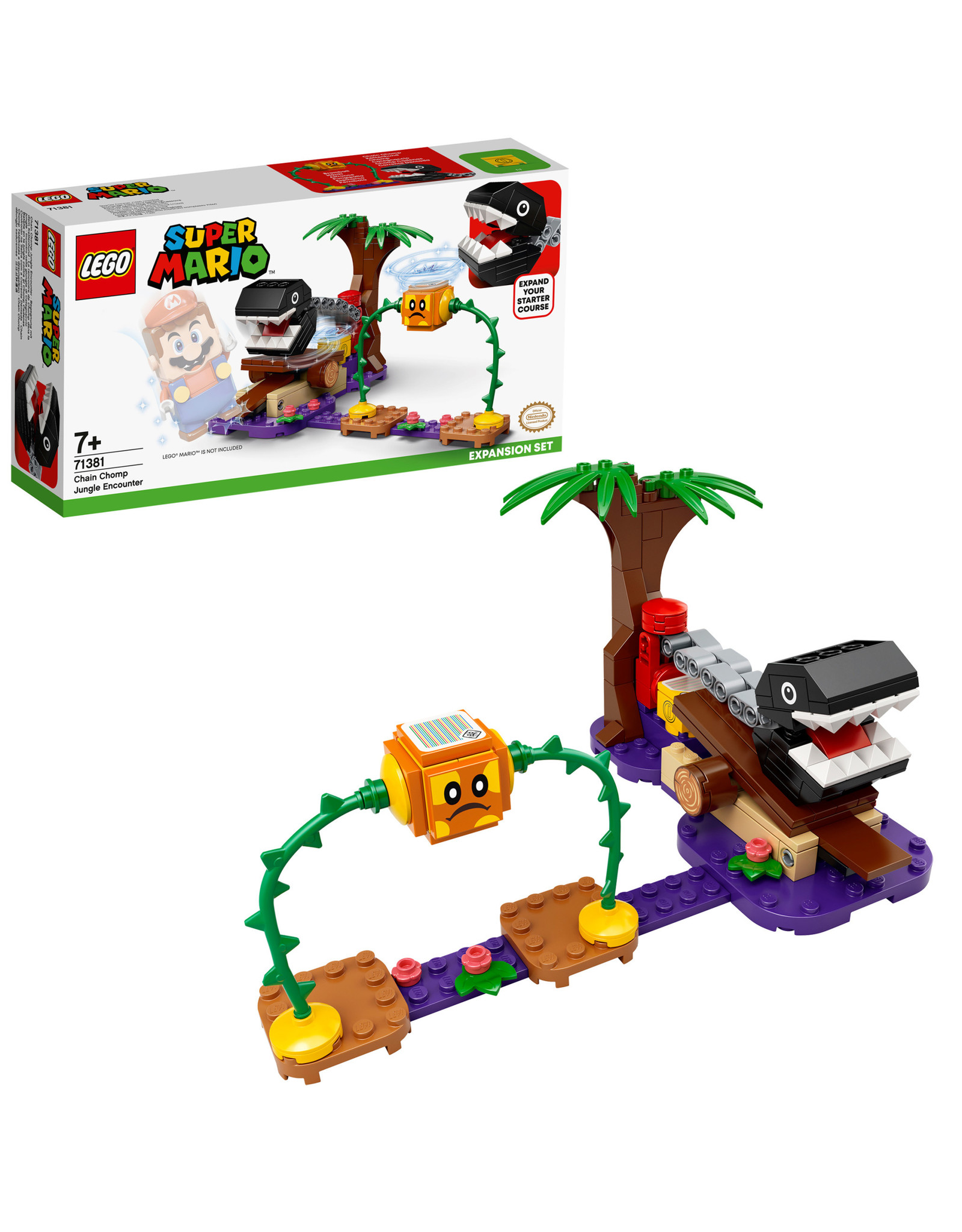 LEGO Lego Super Mario 71381 Uitbreidingsset: Chain Chomp-junglegevecht