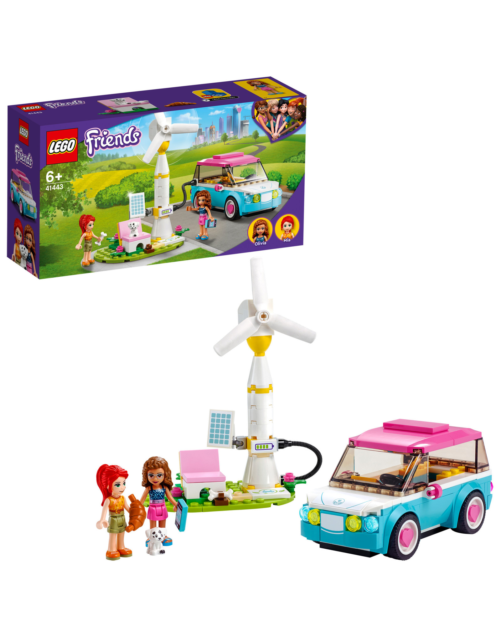 LEGO Lego Friends 41443 Olivia's Elektrische Auto - Olivia's Electric Car