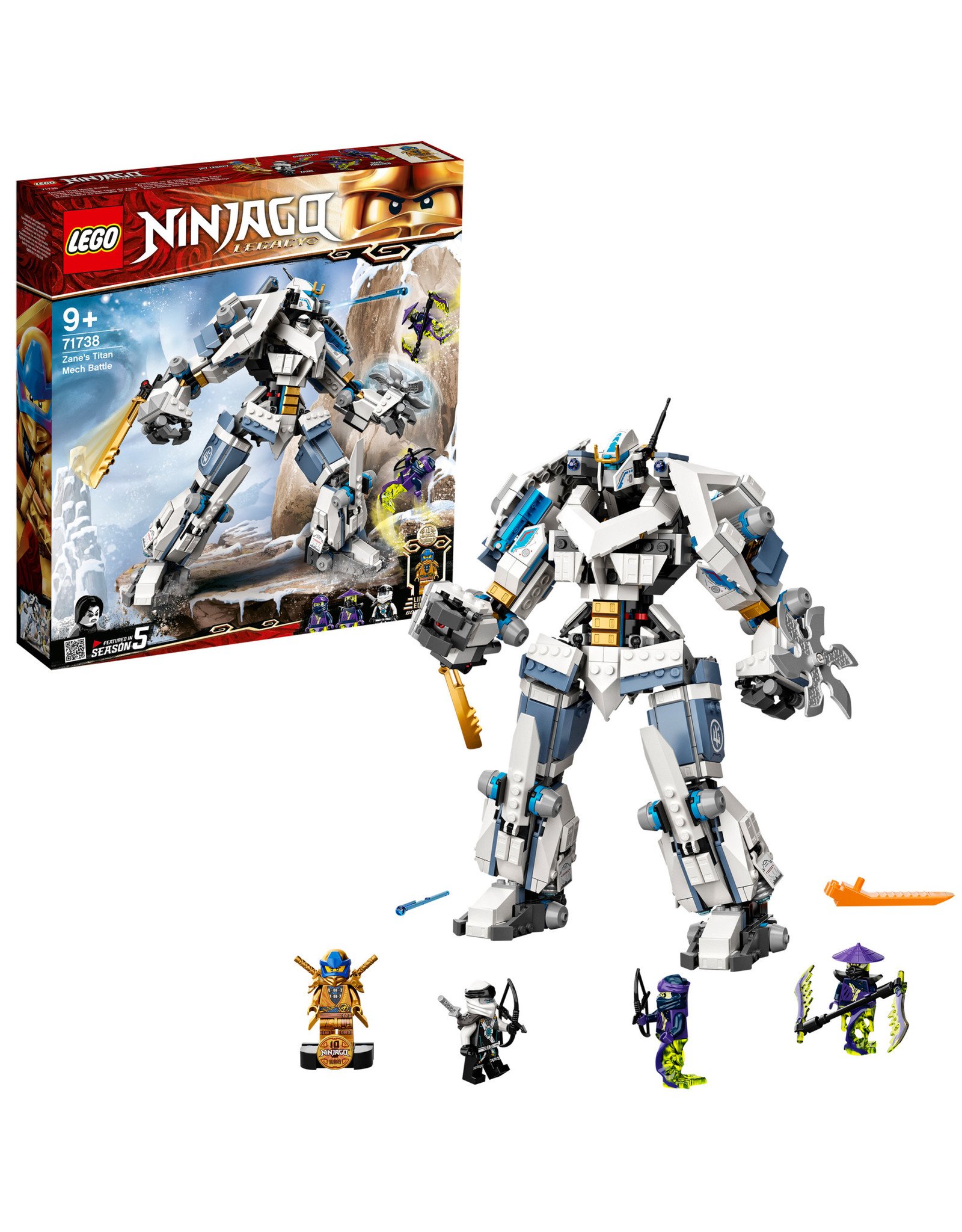 LEGO Lego Ninjago 71738 Zane's Titanium Mecha Duel - Zane's Titan Mech Battle