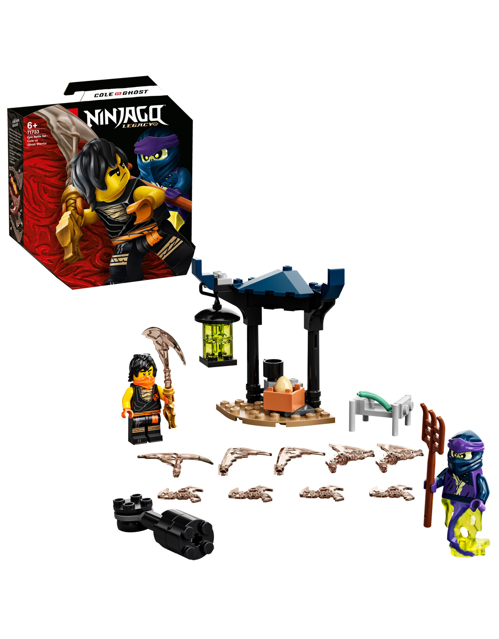 LEGO Lego Ninjago 71733 Epische Strijd set - Cole tegen Spookstrijder - Epic Battle Set Cole vs. Ghost