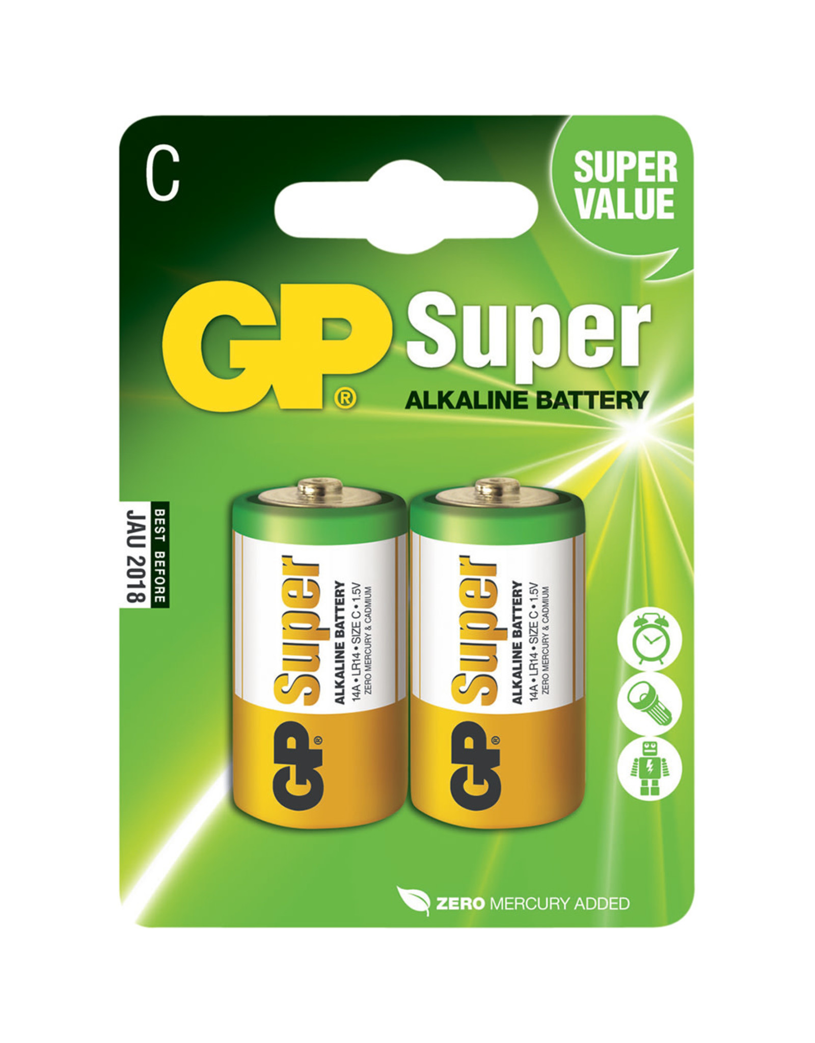 GP Gp  batterij Super Alkaline  C 2-pack