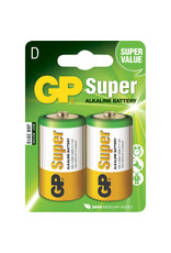 GP GP Batterij  Super Alkaline D   1.5V  2-pack