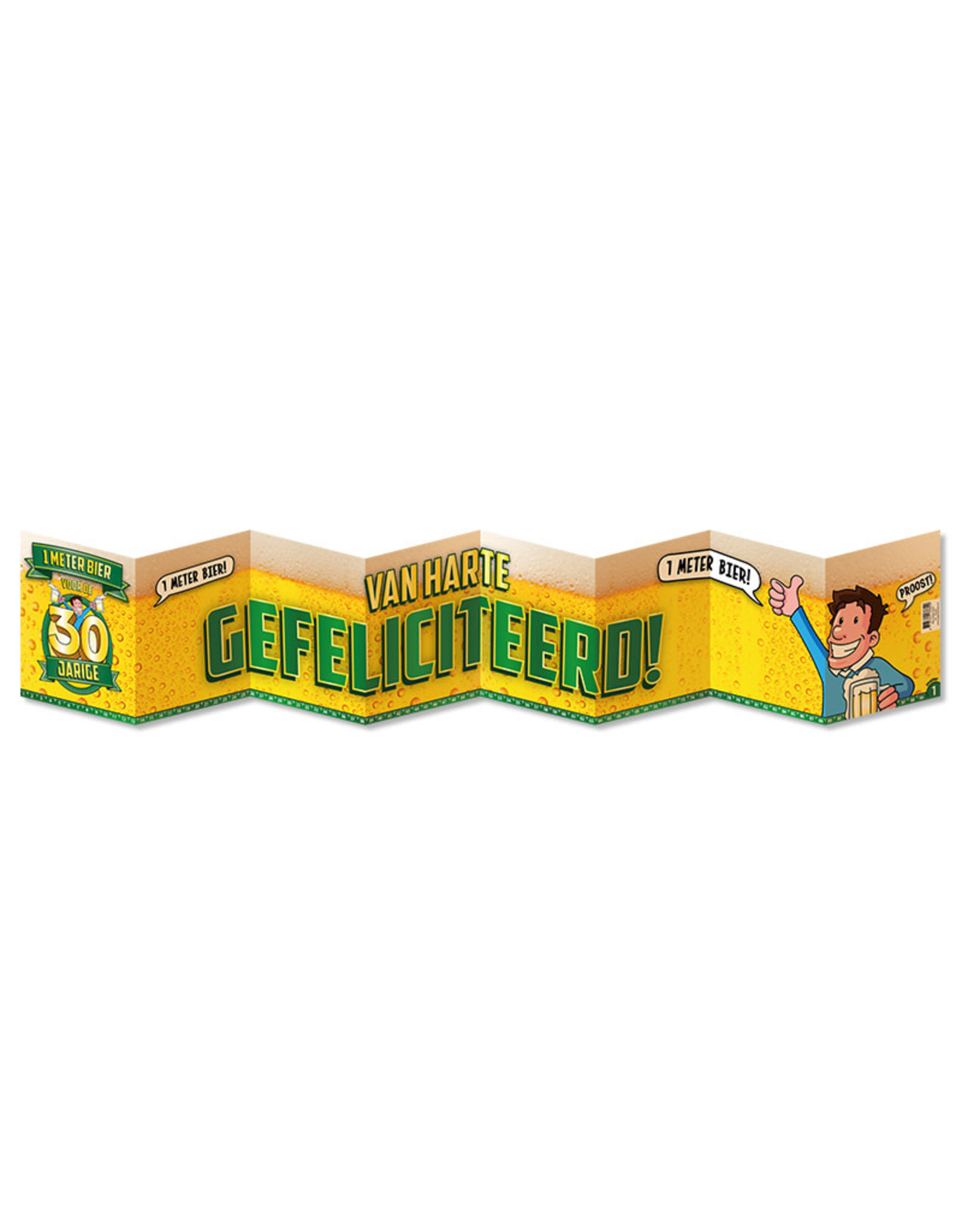 Paper Dreams 1 Meter Bier Kaart – 30 Jaar