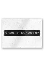 Paper Dreams Black & White Ansichtkaart - Vorkje Prikken