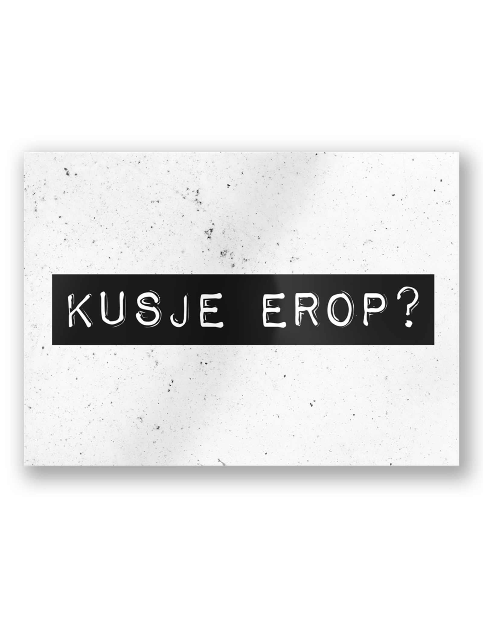 Paper Dreams Black & White Ansichtkaart - Kusje Erop?