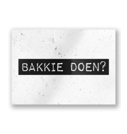 Paper Dreams Black & White Ansichtkaart - Bakkie Doen