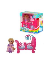 van der Meulen Calleigh Mini-pop met Bed, Speelset van der Meulen Calleigh Mini-pop met Bed, Speelset
