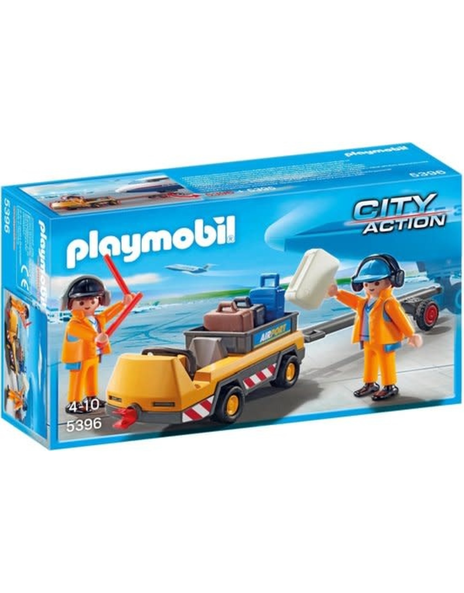Playmobil Playmobil City Action 5396 Luchtverkeersleiders met Bagagetransport