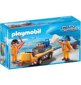 Playmobil Playmobil City Action 5396 Luchtverkeersleiders met Bagagetransport