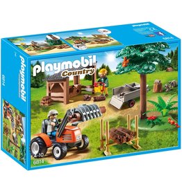 Playmobil Playmobil Country 6814 Houthakker met Tractor