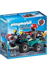 Playmobil Playmobil City Action 6879 Bandiet en Quad met Lier