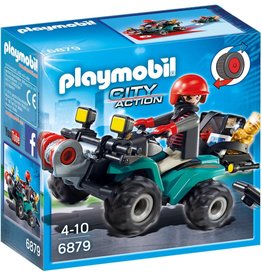 Playmobil Playmobil City Action 6879 Bandiet en Quad met Lier