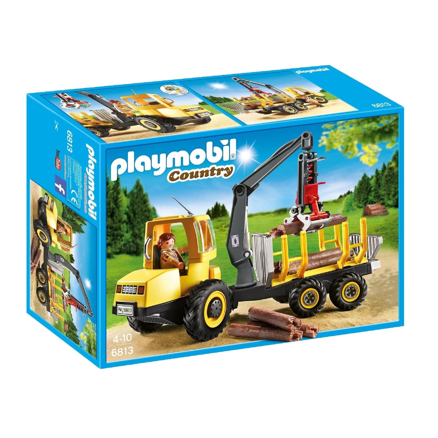 Land Kinderrijmpjes Generaliseren Playmobil Playmobil Country 6813 Houttransport met Kraan - Marja's Shop