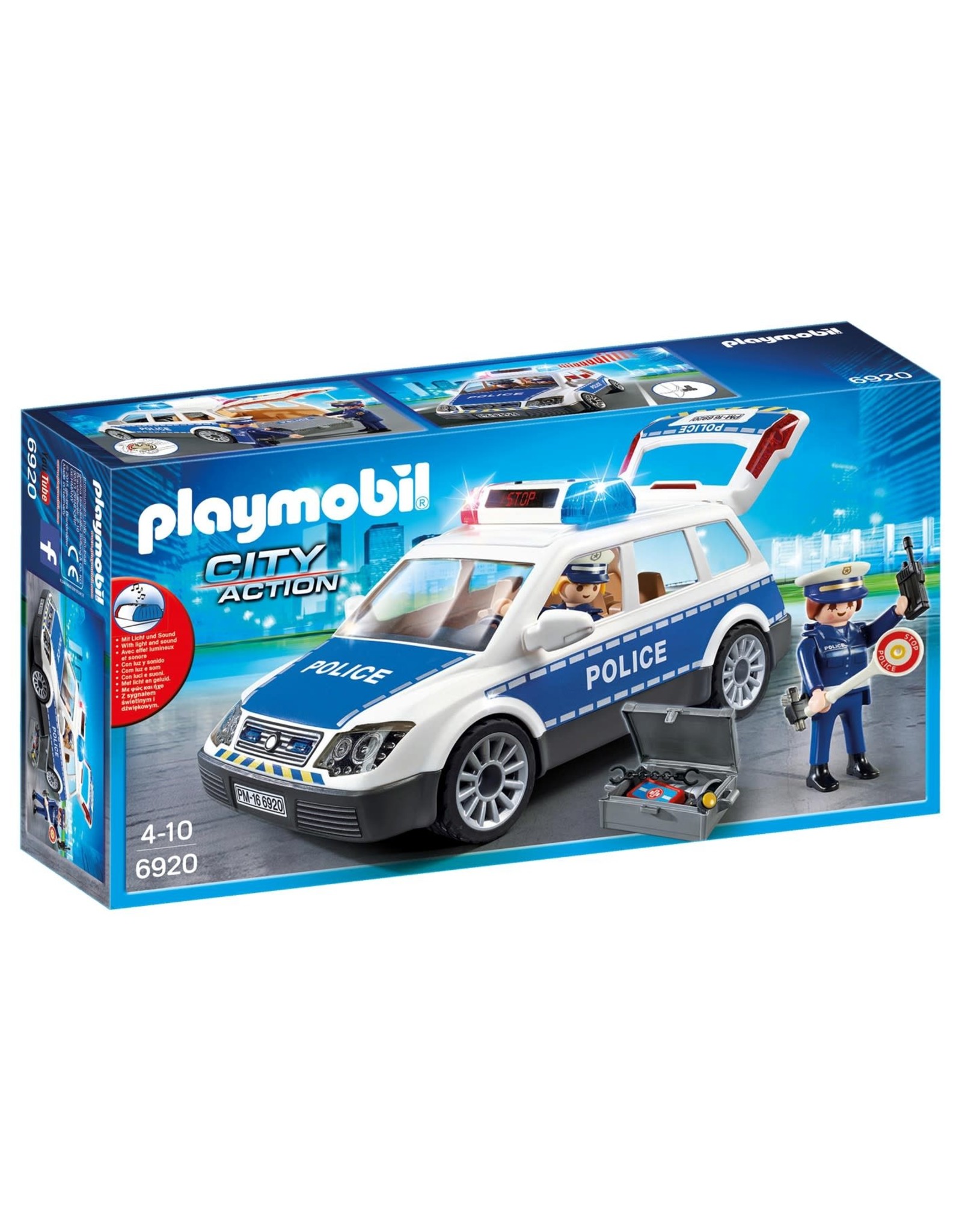 Playmobil Playmobil City Action 6920 Politiepatrouille met Licht en Geluid