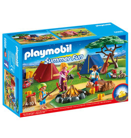 Playmobil Playmobil Summer Fun 6888 Tentenkamp met Kampvuur