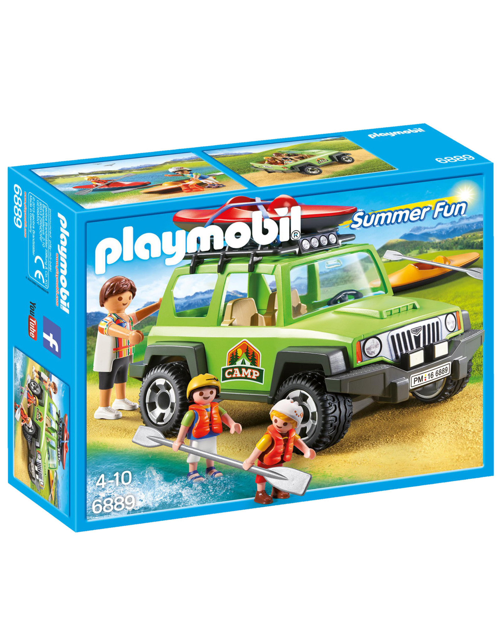 Playmobil Playmobil Summer Fun 6889 Familieterreinwagen met Kajaks