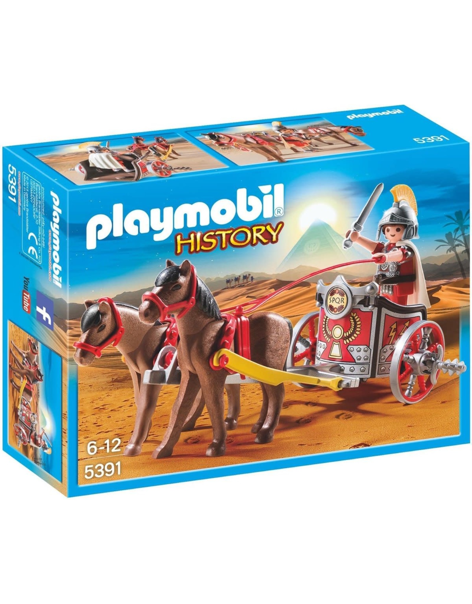 Playmobil Playmobil History 5391 Romeinse Strijdwagen met Tribuun