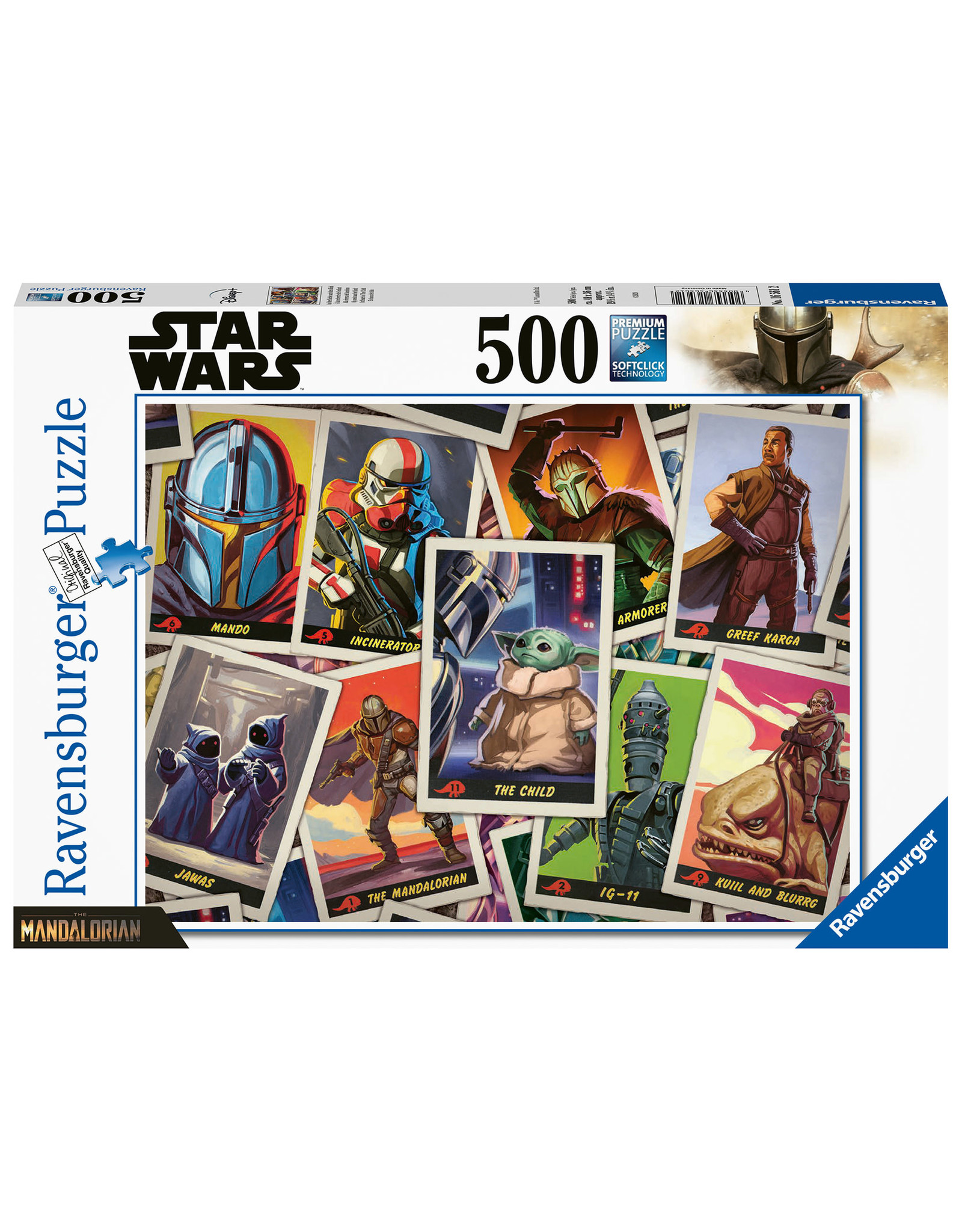 Ravensburger Ravensburger puzzel 165612 Star Wars The Mandlorian "the Child"  500 stukjes