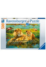 Ravensburger Ravensburger puzzel 165841 Leeuwen in de Savanne 500 stukjes