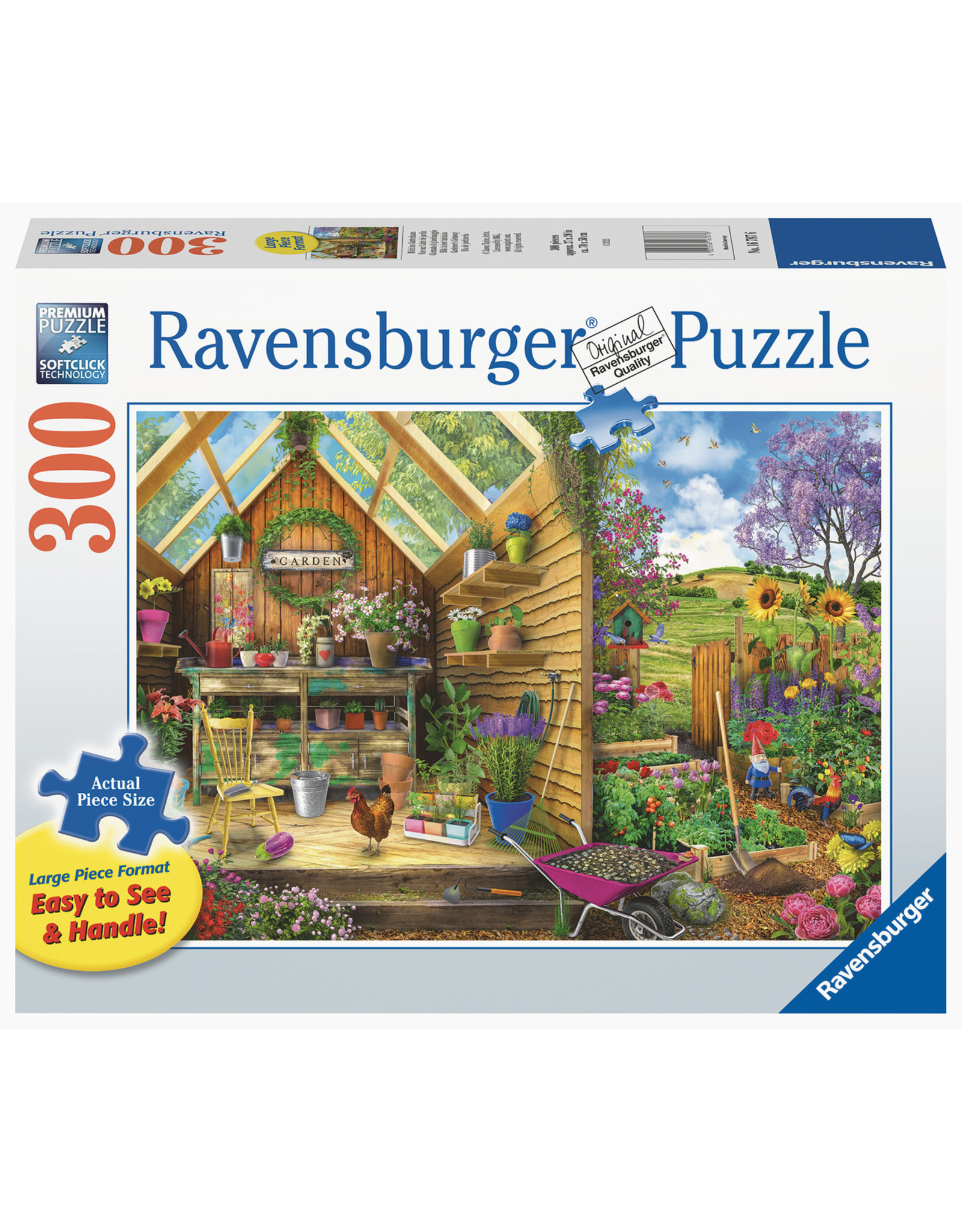 Ravensburger Ravensburger Puzzel 167876   Blik in het Tuinhuis 300 stukjes XXL