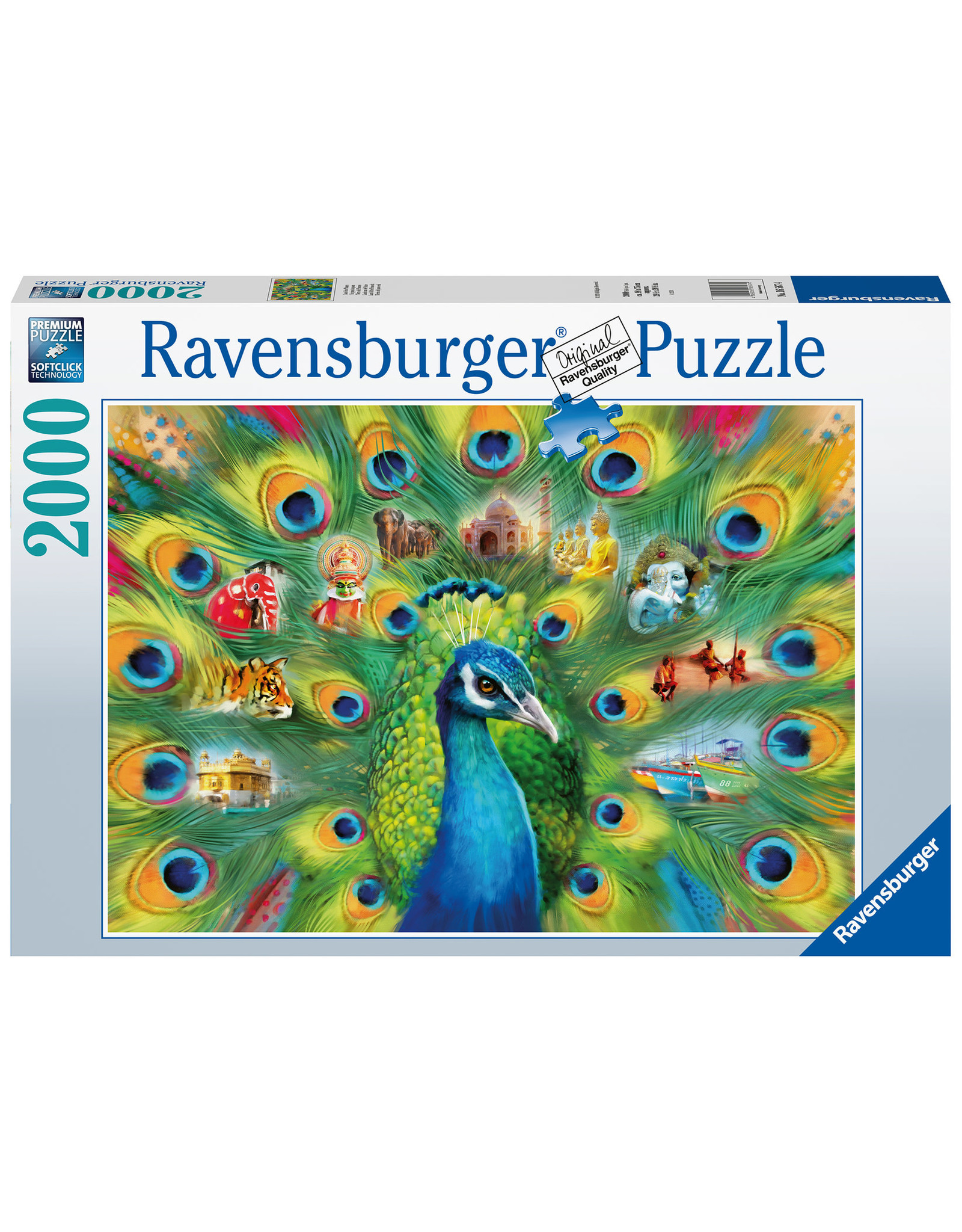 Ravensburger Ravensburger Puzzel 165674 Land of the Peacock 2000 stukjes