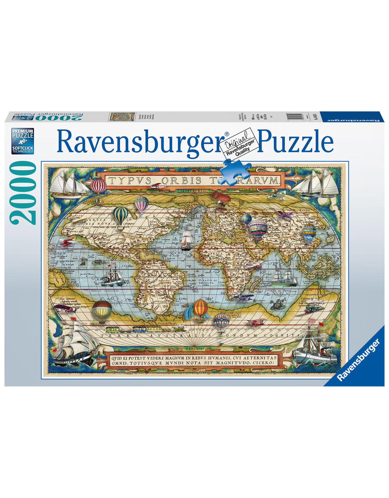 Ravensburger Ravensburger Puzzel 168255 De Wereld Rond (Around the World) 2000 stukjes