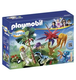 Playmobil Playmobil 6687 Super 4 Verlaten Eiland met Aliën en Raptor - Lost Island With Alien And Raptor