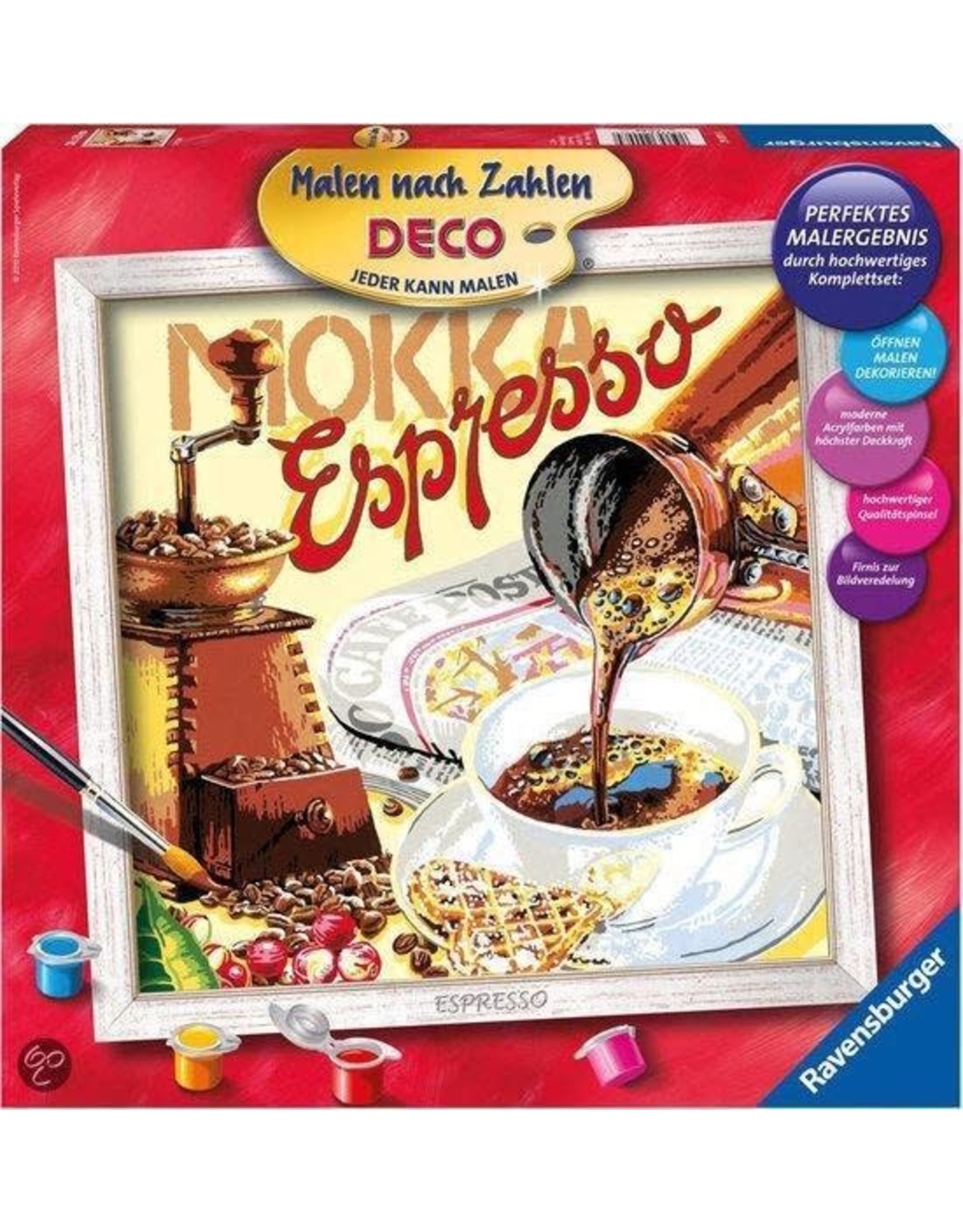 Ravensburger Schilderen op Nummer 290079 Espresso