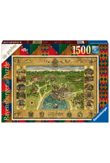 Ravensburger Ravensburger Puzzel 165995 H Potter Hogwarts Kaart 1500 stukjes