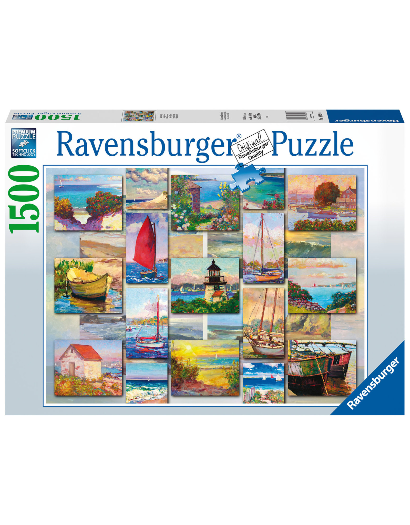 Ravensburger Ravensburger Puzzel 168200  Coastal Collage 1500 stukjes