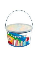 Clown Stoepkrijt Emmer 37 stuks