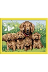 Ravensburger Schilderen op Nummer 284290 Hondenfamilie