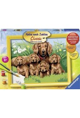 Ravensburger Schilderen op Nummer 284290 Hondenfamilie Ravensburger Schilderen op Nummer 284290 Hondenfamilie
