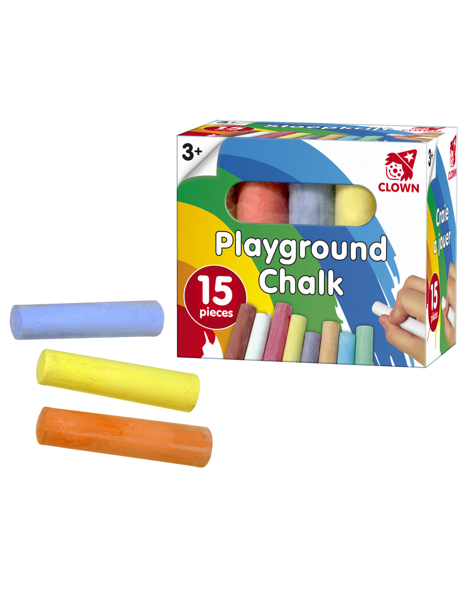 Clown Stoepkrijt 15st In Doos