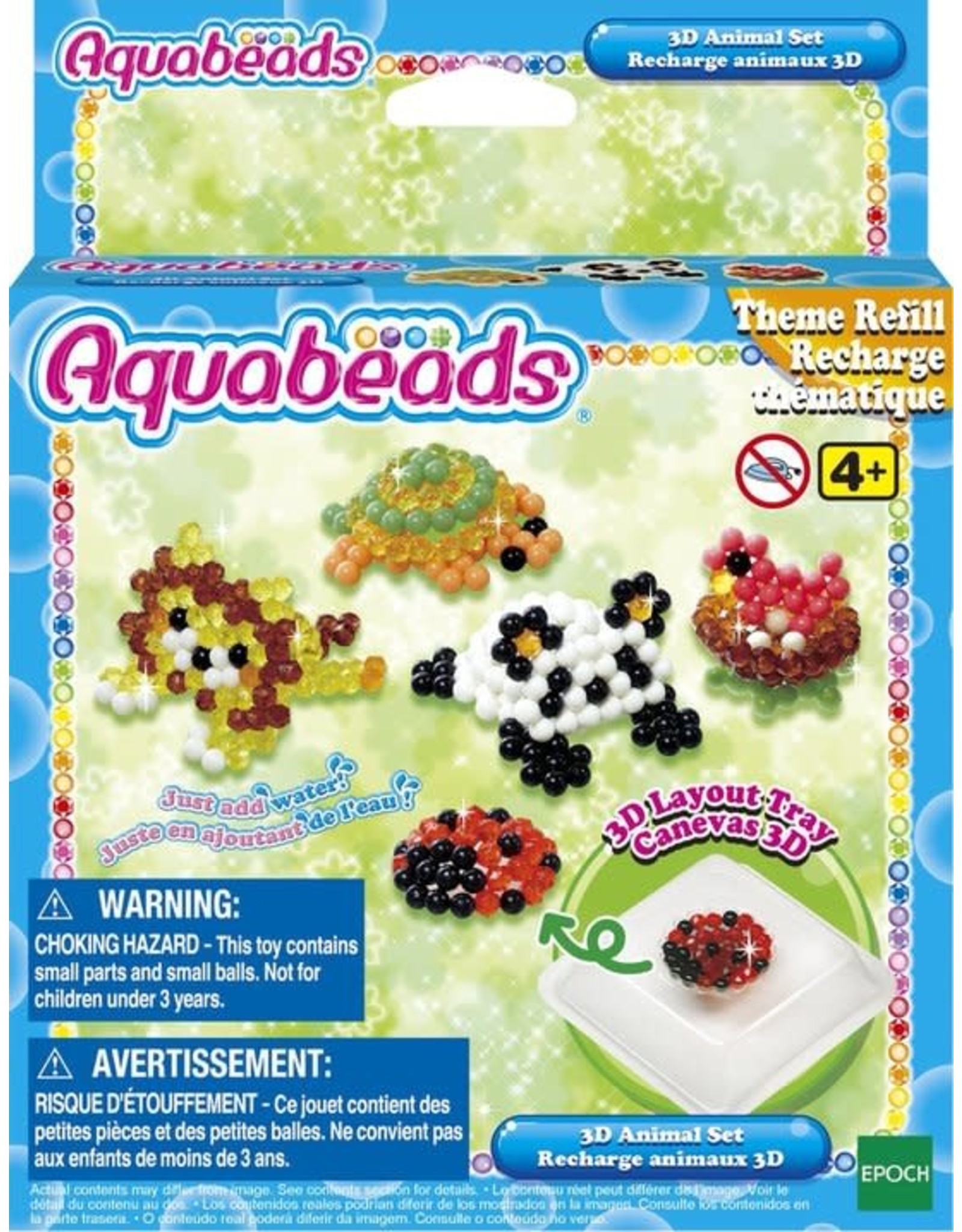 Aquabeads Aquabeads 31447 3D Dierenset - 3D Animal Set Navulling
