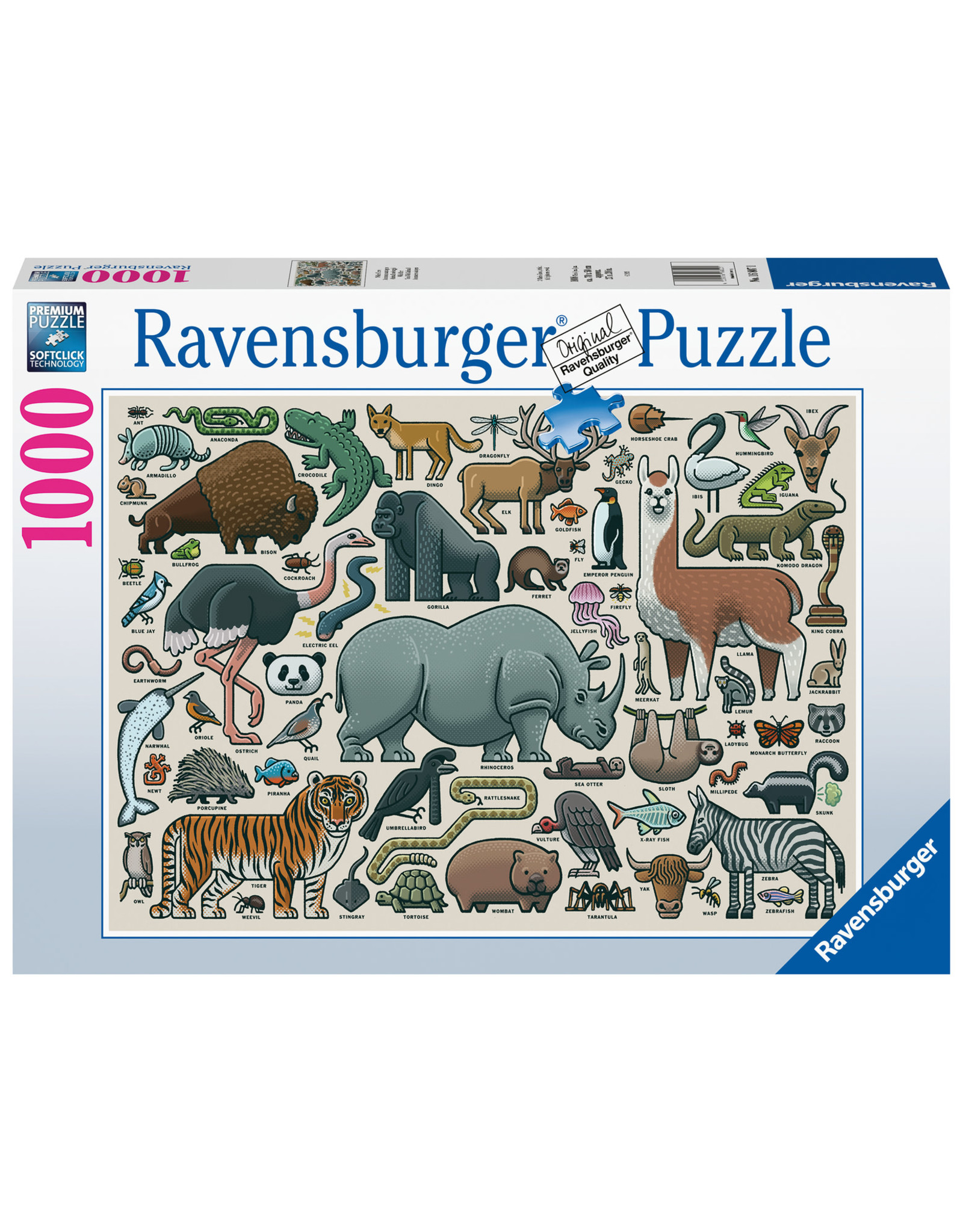 Ravensburger Ravensburger Puzzel 168071 Wilde Dieren 1000 stukjes