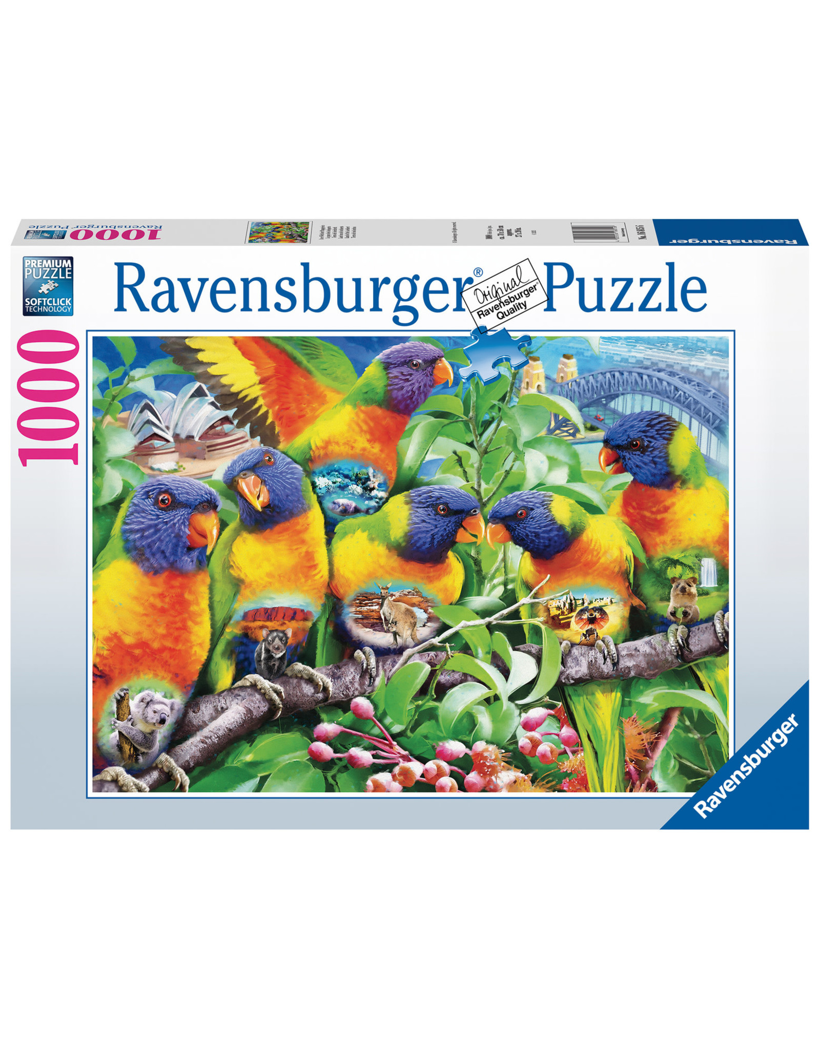 Ravensburger Ravensburger Puzzel 168156 Land van de Lorikeet 1000 stukjes