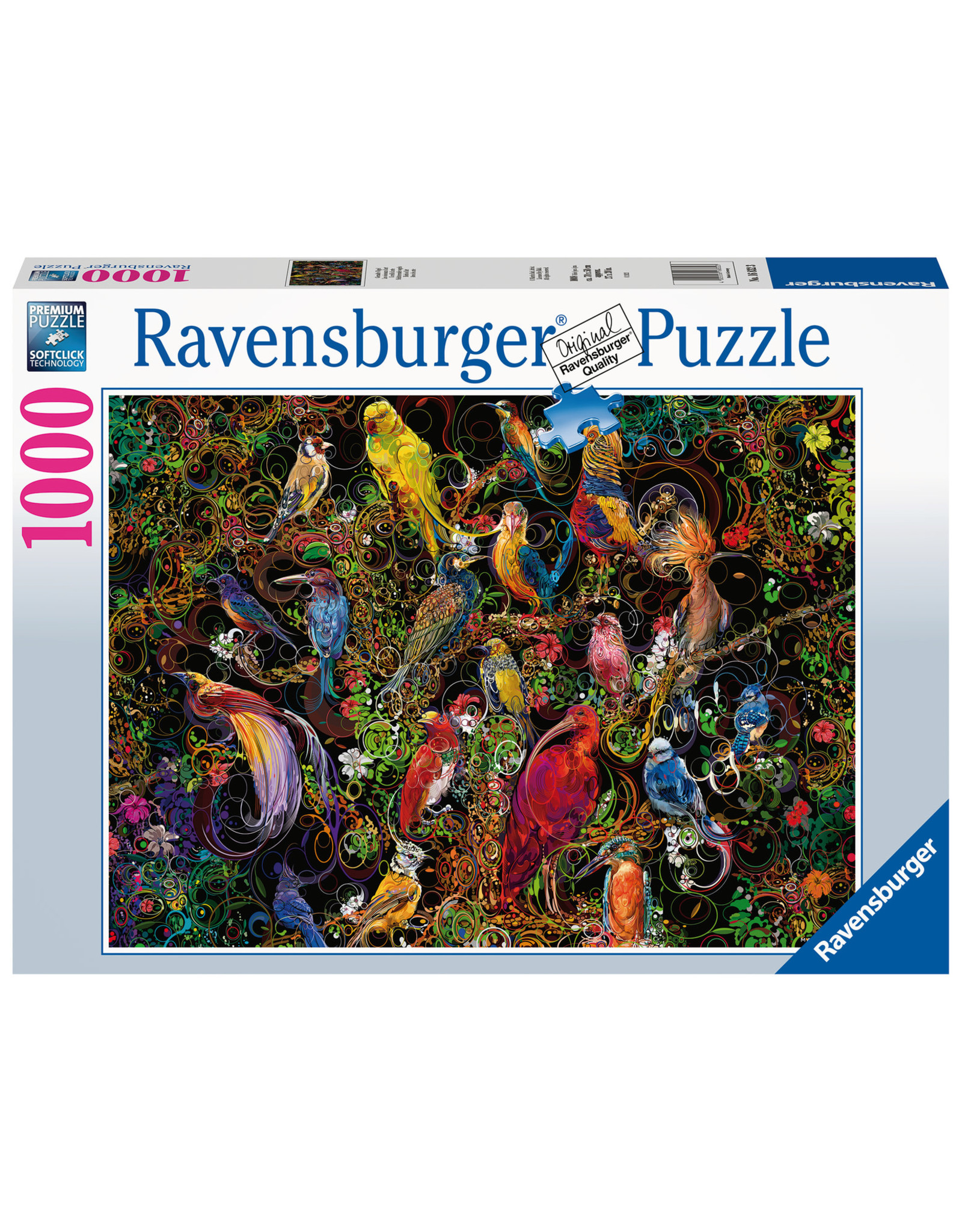 Ravensburger Ravensburger Puzzel 168323 Schitterende Vogels 1000 stukjes