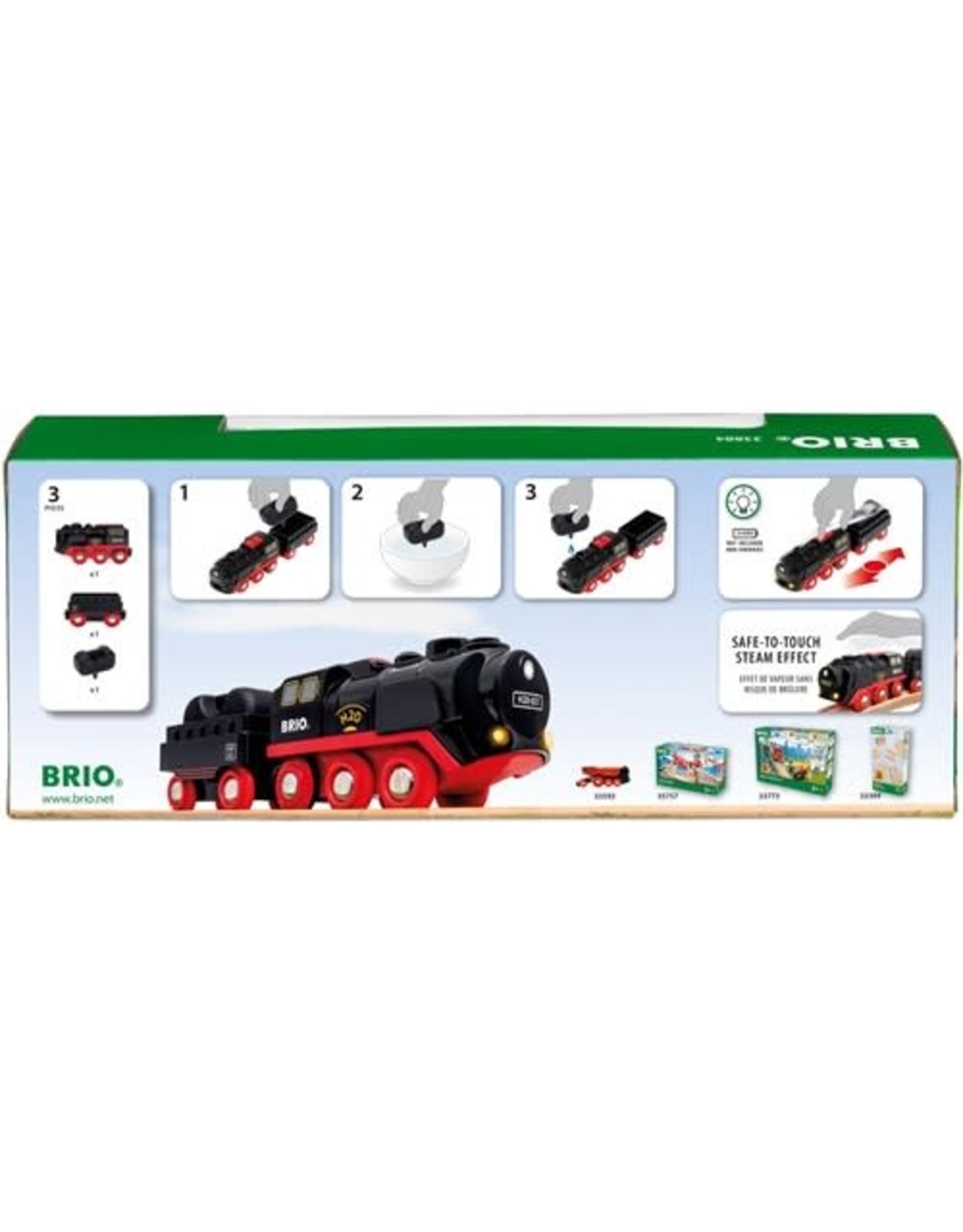 Brio Brio 33884 Stoomtrein op batterijen