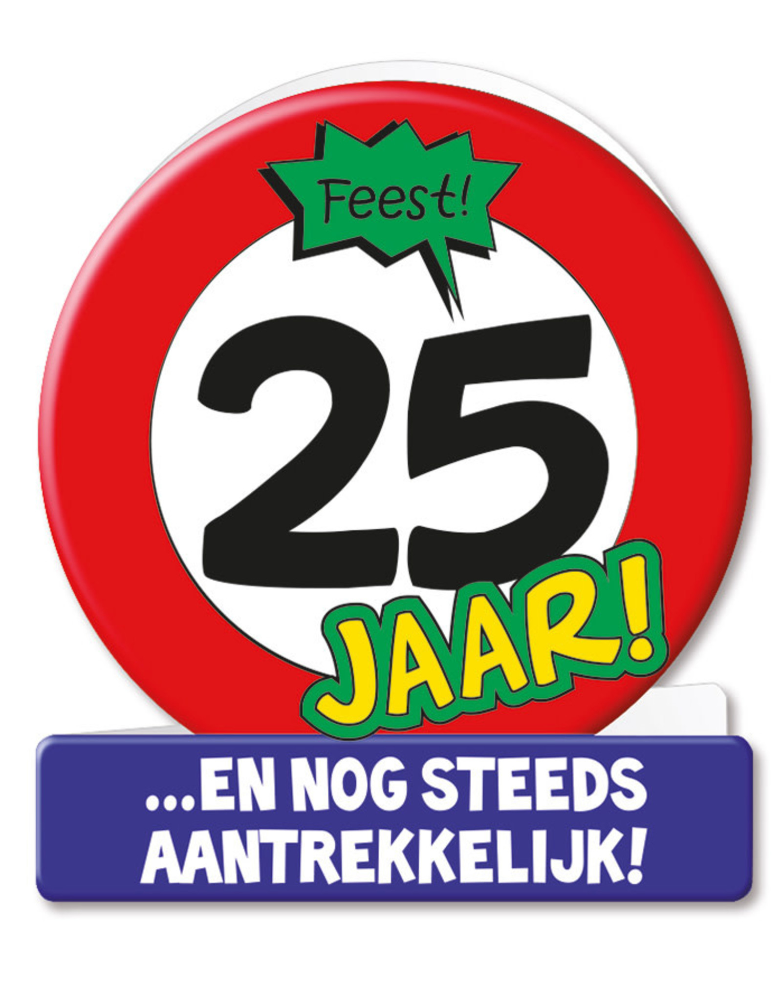 Paper Dreams Wenskaarten - 25 Jaar Verkeersbord