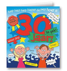 Paper Dreams Wenskaarten - 30 Jaar Cartoon