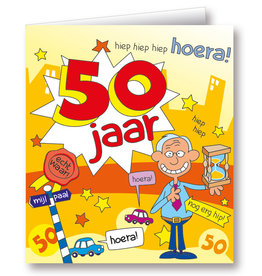 Paper Dreams Wenskaarten - 50 Jaar Man Cartoon