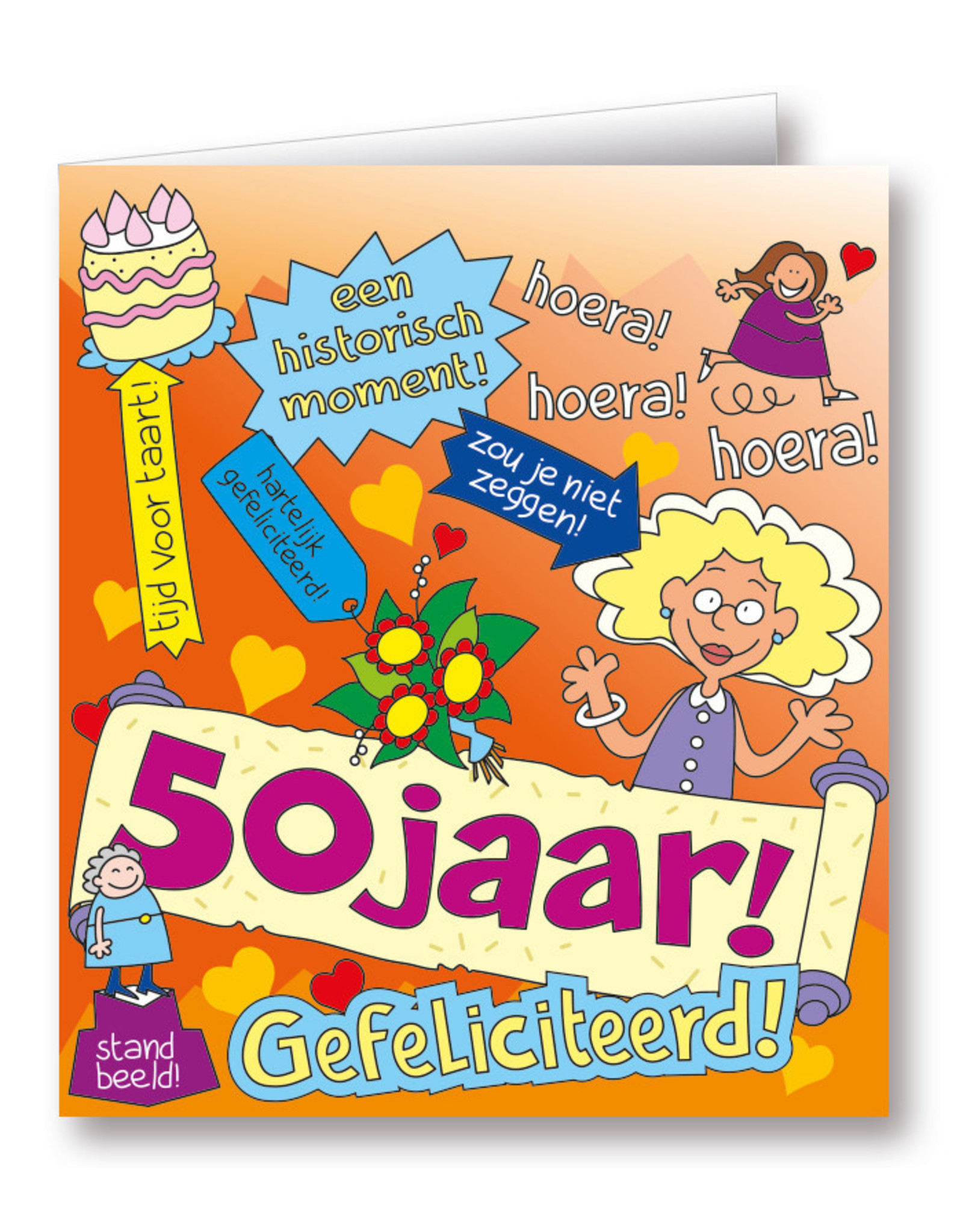 Paper Dreams Wenskaarten - 50 Jaar Vrouw Cartoon