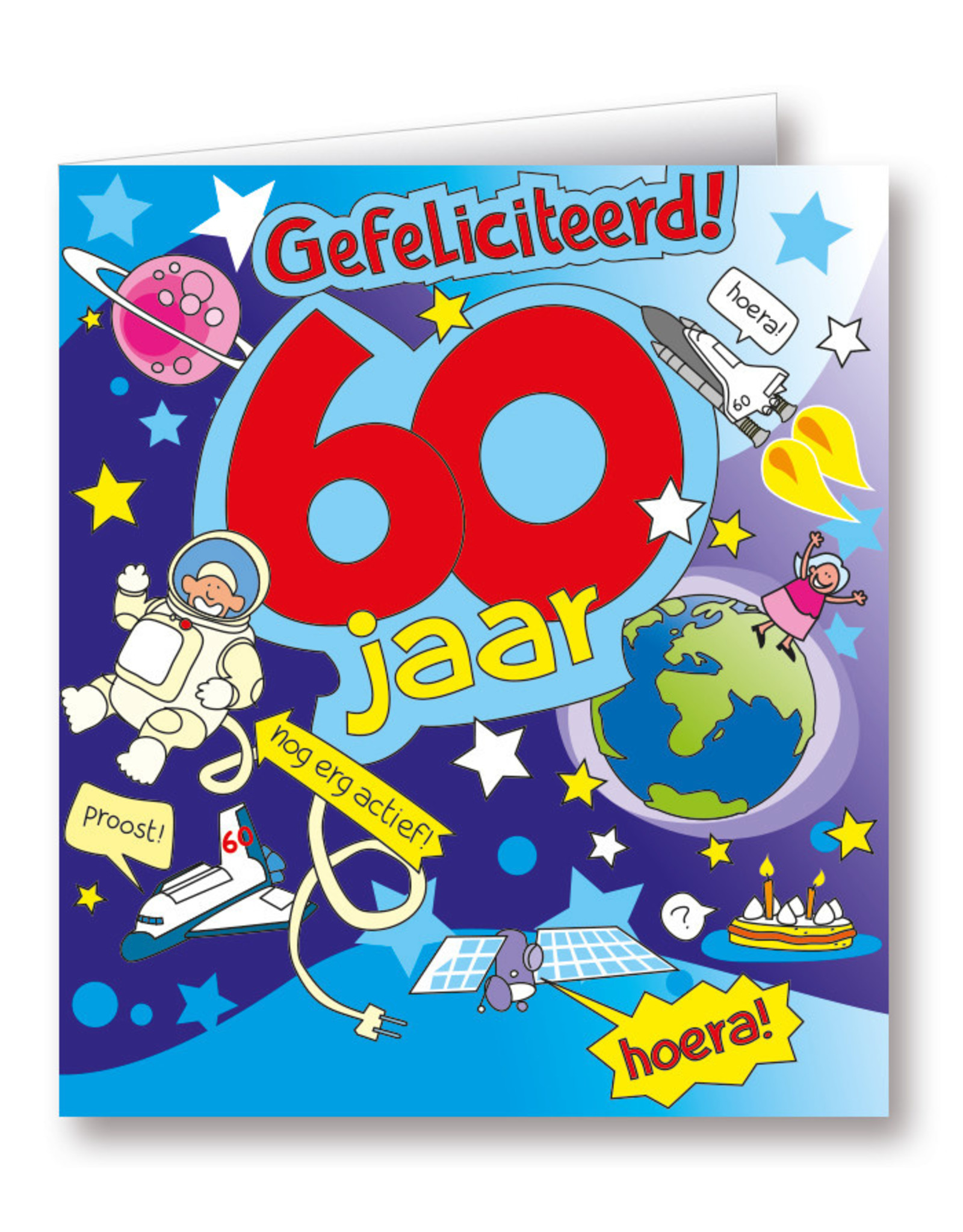 Paper Dreams Wenskaarten - 60 Jaar Cartoon