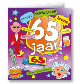 Paper Dreams Wenskaarten - 65 Jaar Cartoon